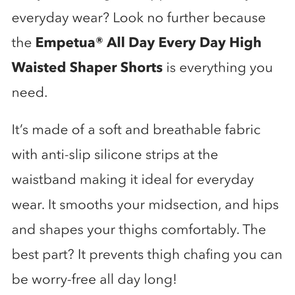 Black High-Waisted Shapewear Shorts XL - Picture 3 of 3